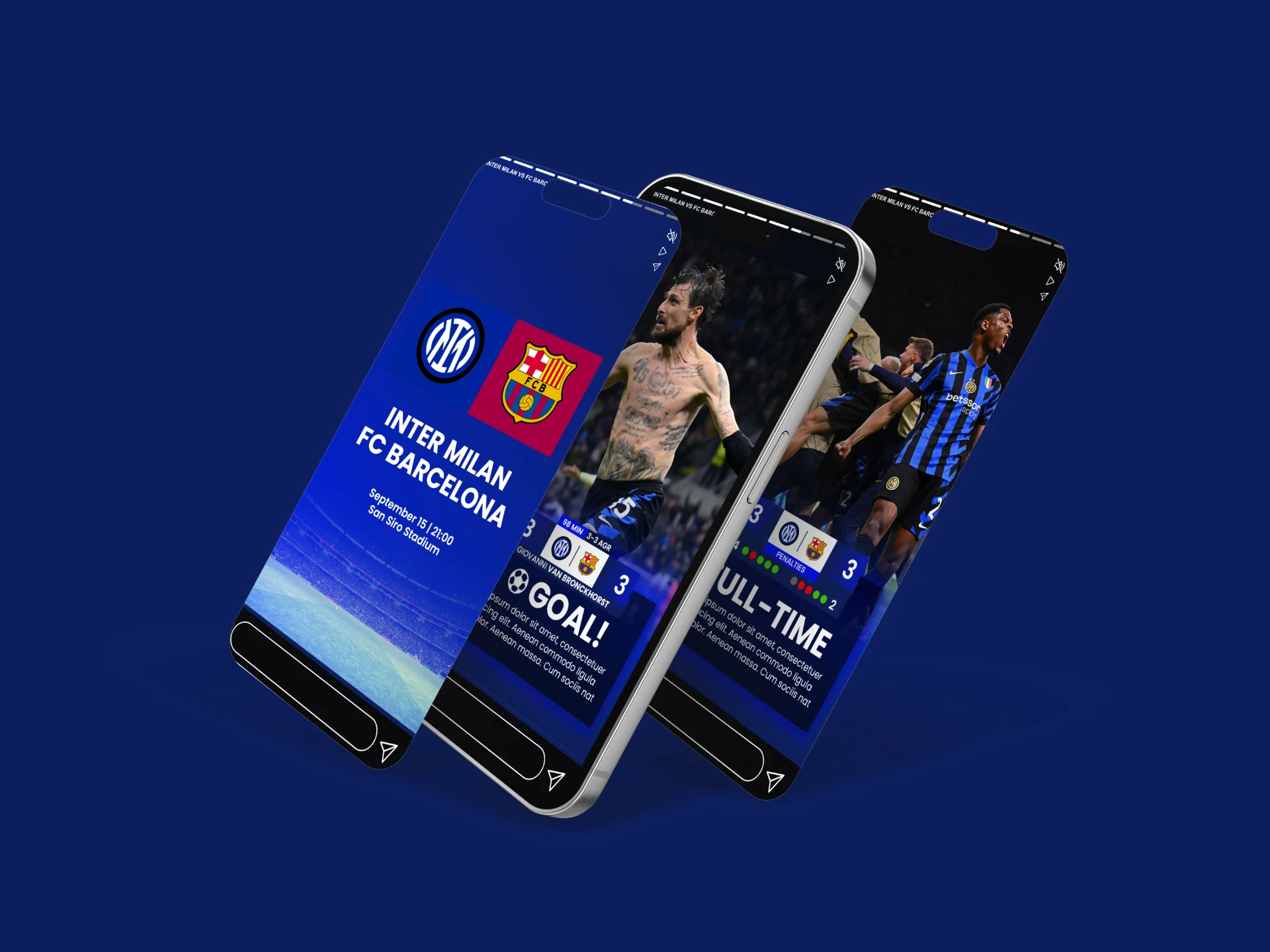 Image Based Stories mocked up across three iPhone screens