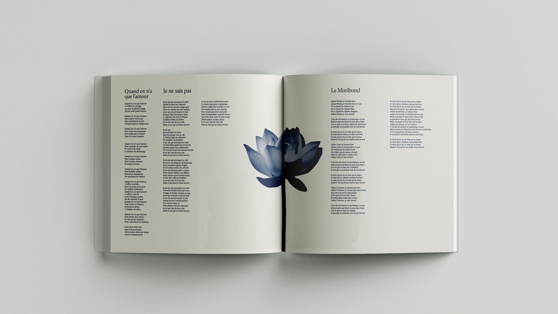 Quand on n'a que l'amour — full bloom, the emotional high point of the book.