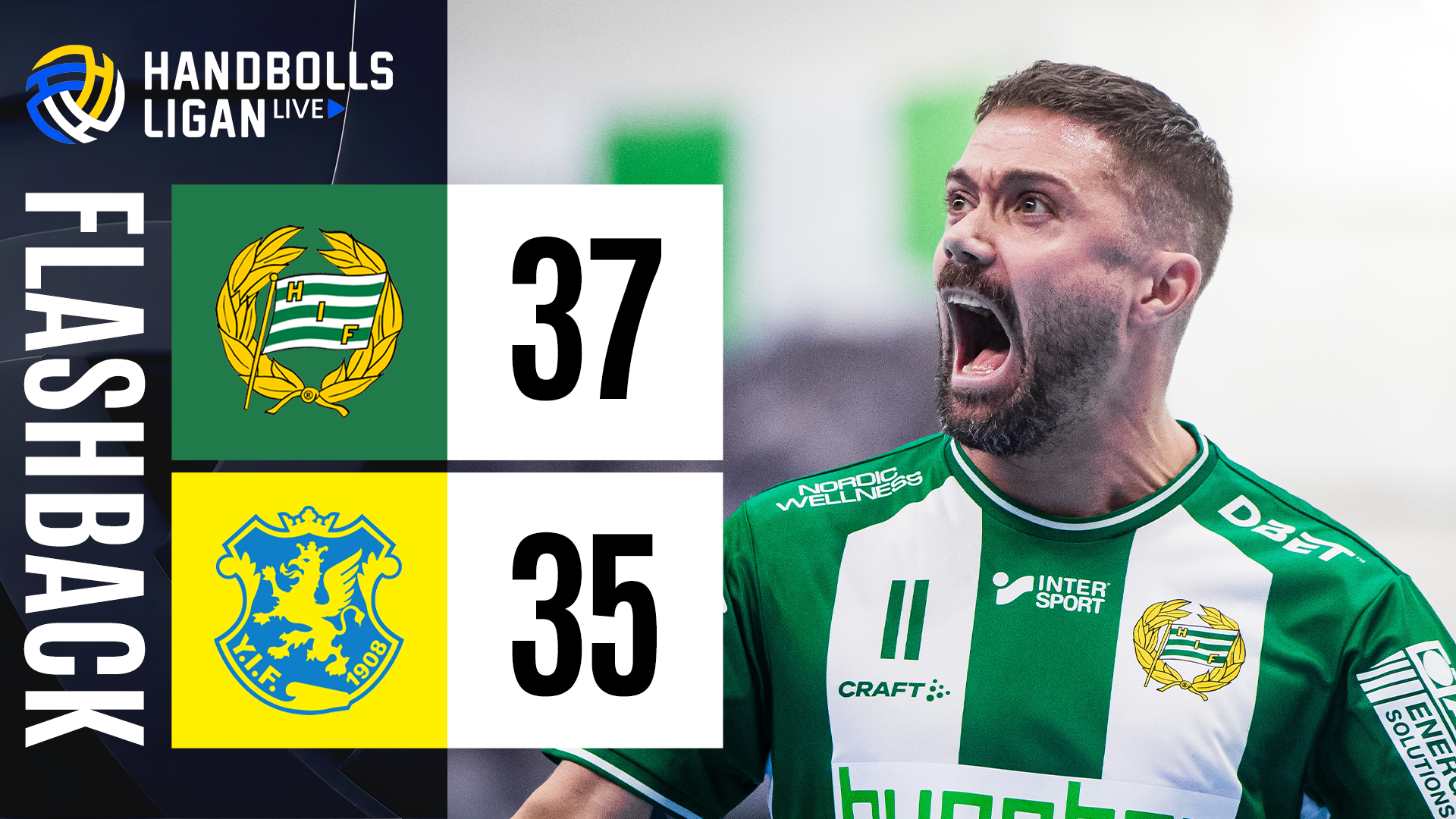 Flashback — Hammarby vs Ystads score card.