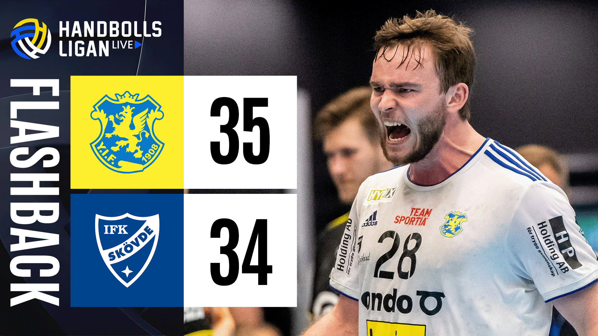 Flashback — Ystads vs Skövde score card.